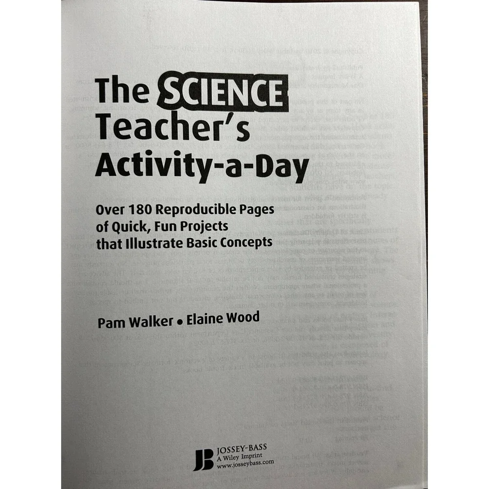 Jossey-Bass‎ The Science Teacher's Activity-a-Day, Grades 5-10